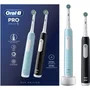 Oral-B Pro 1 Duo Edition Pack Doble Negro y Turquesa con 2 Recambios